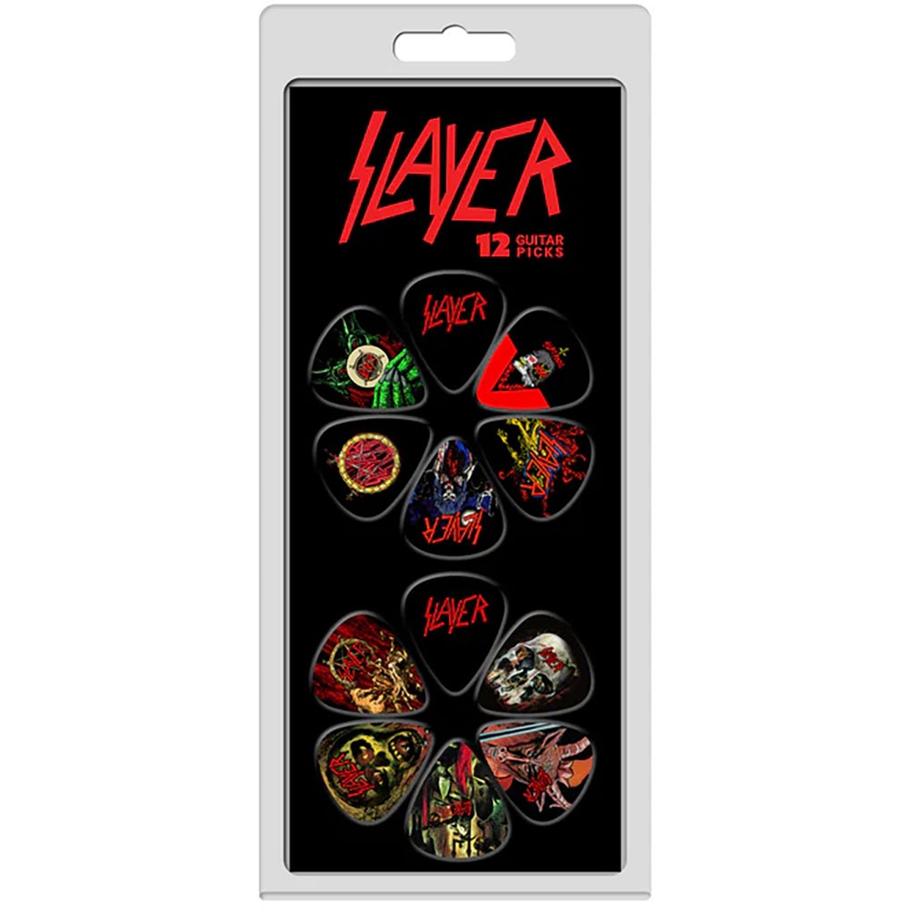 Slayer - Album Covers 12Pack Plectrum - Black/Multicolours